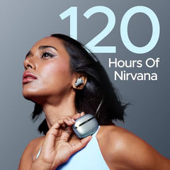 boAt 2026 Launch Nirvana Ion TWS Earbuds (Lunar Black) | Massive 120 Hours Playtime, Quad Mics ENx™ Tech, Multipoint Connectivity, In-Ear Detection, Dual EQ Modes, and BEAST™ Mode