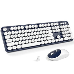 MOFII Wireless Keyboard and Mouse Combo, Full Size, 2.4GHz, Windows, Purple