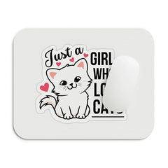 SHERISH Cute Cat (I'm OK) Mouse Pad for PC & Laptop – Waterproof Desk Mat with Funny Cartoon Cat Design, Smooth Cloth Surface & Non-Slip Rubber Base Ideal for Office, Work from Home & Gaming 19x23 cm
