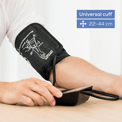 Beurer Bm 54 Fully Automatic Upper Arm Blood Pressure Monitor With Universal Cuff Up To 44 Cm,Risk Indicator,Xl Display,Pulse Measurement,Bluetooth (Bm54),Black (Pack Of 1) (655.12)