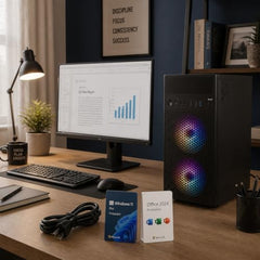 Core i7 Desktop Computer PC | Core i7-4770 3.40Ghz| 16GB RAM | 512GB SSD | 5G WiFi & Bluetooth | HDMI, VGA, Ethernet | USB 3.0 | Windows 11 Pro & Office 24 Installed | 2 Year On-Site Warranty