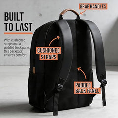PAZZO Milestone Laptop bag for men | Office bag for men| Laptop Backpack for Men and Women with Anti-Theft Design, USB Port and 1 Year Warranty | Fits up to 15.6 inch Laptop, Macbook ~ Blue
