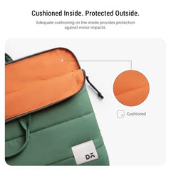 DailyObjects Stria Pro Laptop Bag with Handle| Recycled Durable Polyester | Compatible with Laptop/MacBook Air/Pro Upto 15 Inch| Water Resistant|Padded Compartment with Zip Closure -Black
