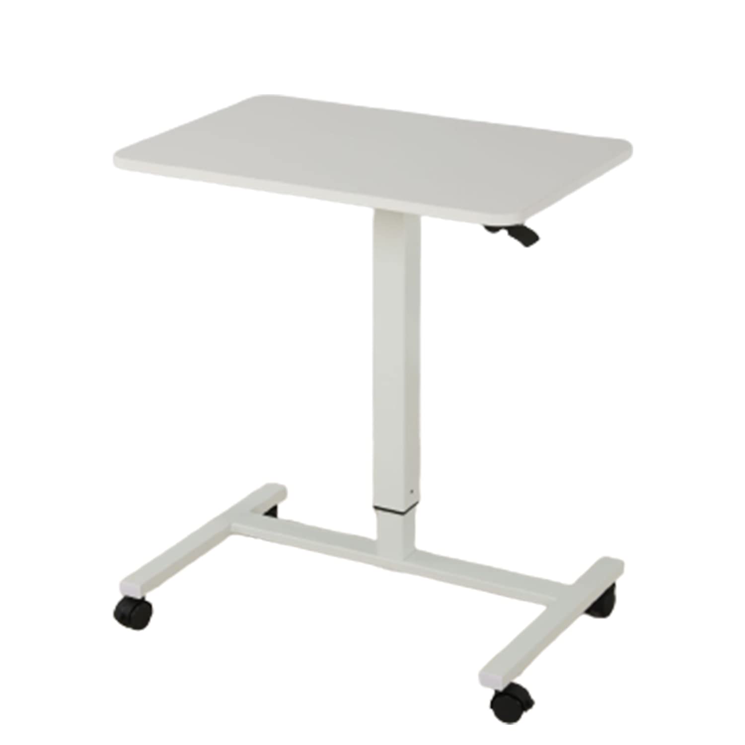 SYGA Height Adjustable Table Desk Standing Computer Desk Lifting Legs Smart Desk (White, 70 X 48 CM)