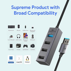 Amkette 7-in-1 Type C Hub/Docking Station for Laptop, USB hub Type c with 100W Power Delivery, 4K HDMI Output, USB 3.0, USB 2.0, SD/TF Card Reader, USB c hub for MacBook, Windows Laptops