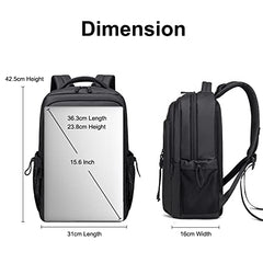 Arctic Hunter Backpack for Men Women 21L Stylish 15.6" Laptop Bag One-Day-Use Capacity Casual Laptop Backpack Multi-pockets Water-resistant Lightweight Padded Backpack for Office College,Black