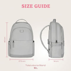 Genie Miami Laptop Backpack for Women (16 Inches) | Modern Office, College & Travel Laptop Backpack | Padded Laptop Sleeve | Rose