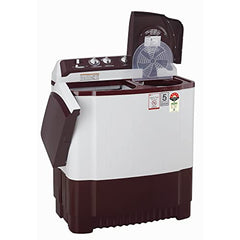 LG 8.5 kg 5 Star Semi-Automatic Top Load Washing Machine (P8530SRAZ, Burgundy, Roller Jet Pulsator)