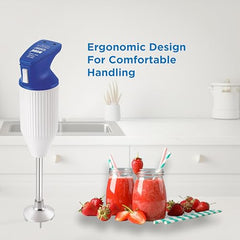 BOSS E111 Portable Hand Blender 180 Watt | Easy to Clean and Store | ISI-Marked, Grey