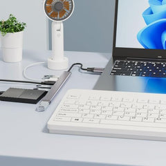 BERLAT 7 Port USB Hub, Aluminium USB 3.0 & 2.0 Combo Hub – 1x USB 3.0 + 6X USB 2.0, Ultra Slim Portable Data Expander for Laptop, PC, MacBook, iMac, Mac mini, Surface Pro