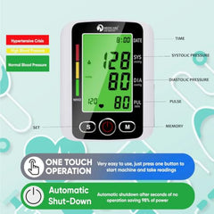 D MEDICARE Automatic Blood Pressure Monitor & Infrared Thermometer Combo Pack | Digital BP Machine & Non Contact Forehead Thermometer | Blood Pressure & Temperature Monitor (COMBO-04)