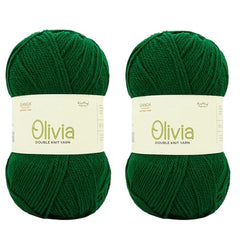 Ganga Acrowools Acrylic Olivia,Double Knit Yarn. Hand Knitting&Crochet Yarn. Oekotex Class 1 Certified. Pack of 2 Balls-100Gms Each. Shade No-Olv012, Maroon