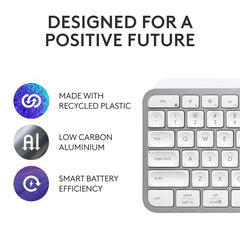 Logitech MX Keys S Wireless Keyboard, Low Profile, Fluid Precise Quiet Typing, Programmable Keys, Backlighting, Bluetooth, USB C Rechargeable, for Windows PC, Linux, Chrome, Mac - Graphite