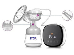 SYGA Breast Pump Milk Booster Breast Milk Painless Bilateral Breast Pump Silica Gel SkyBlue