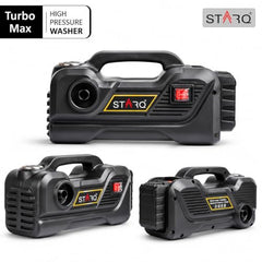 STARQ TurboMax 48V Cordless High Pressure Washer, 1020W, 100 Bar, 8 LPM, Portable Car, Bike & Home Cleaning Washer with 8 Meter Hose and 2 x 27000mAh Battery (Double Batteries Included)