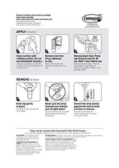 Command Decorating & organizing Pack of 20 clips/hooks and 24 mini strips, Damage Free walls, Clear,Plastic