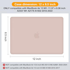 MOSISO Compatible with MacBook Air 13 inch Case 2021-2018 Release A2337 M1 A2179 A1932, Plastic Hard Shell&Keyboard Cover&Screen Film&Storage Bag for MacBook Air 13.3 inch Case, Deep Teal