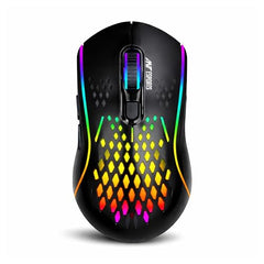 Ant Esports GM320 RGB Wired Gaming Mouse, 12800 DPI Optical Sensor, 8 Programmable Buttons with Rapid Fire, Ergonomic Design, RGB Lighting, Braided Cable, USB Gaming Mouse for PC, Laptop (Black)