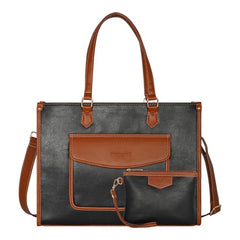 Womanix Laptop Tote Bag,14 inch Laptop Bag, Shoulder Bags With Back Trolley Strap, Casual Briefcase, Handbag for Travel, Office, College,Work