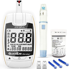 K-Life Gluco Lab Automatic Blood Glucose Meter with 100 Strips
