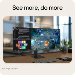 LG 34U640B Smartchoice 86 cm (34 Inch) 21:9 UltraWide WQHD (3440x1440) Curved Monitor(1800R), 144Hz, sRGB 99%, HDR10, Anti-Glare, HDMI X 2, DP, USB-C (PD 65W), PBP, PIP, Tilt/Height Adjustable Stand