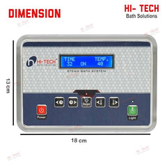 HI-TECH BATH SOLUTION Steam Bath Generator 6 Kw For Bathroom, Gym, Spa, Hotel | Mild Steel 304 With Digital Control Panel, Water Filter, Auto Drain, Auto Time & Temp Machine