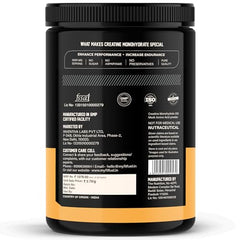 MyFitFuel Micronized Creatine Monohydrate (200 Mesh - Easily Absorbed by Body) | 400 gm, (Natural)