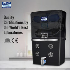 KENT Grand Plus Alkaline + Copper RO Water Purifier | RO+UV+UF+Alkaline+Copper+TDS Control+UV in Tank|ISI Marked| Auto Flush Feature|9L Tank|20 LP/Hr |Ideal For Borewell/Tanker/Municipal Water | White