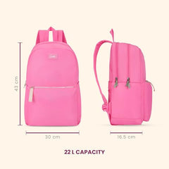 Genie Breezy Laptop Backpack for Women & Girls (17 Inches) | Stylish Office, College & Travel Laptop Backpack | Multi-Compartment, Padded Laptop Sleeve, Water Resistant | Grey