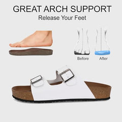 Centrino Sandals for Men | Berkin-Style Slip-On Casual Sandal with Open Toe Design |Lightweight On-Grip Sole for Outdoor Wear|Men Open Toe Buckle Strap Sandals| Summer Slip-On Slipper|Perfect For Monsoon Rainy Season NAVY 13 UK(7313)