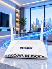 UBIQCOM UB5021GV XPON ONT Optical Network Terminal, 1GE + 1 POTS, GPON Fiber Broadband Modem with VoIP Voice Support, SC/UPC Connector, FTTH ONT for Home & SOHO Users