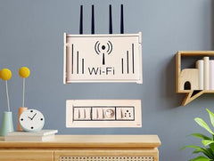 SS ARTS Engineered Wood Wall Mount WiFi Router Stand/WiFi Shelf