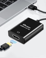 USB 3.0 to HDMI Adapter for Monitor 1080P@60Hz Display with 5Gbps High Speed Transmission, Support Extend & Mirror Mode, Compatible with Window Mac Laptop Desktop Projector TV