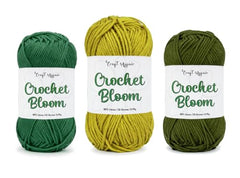Craft Affair | Crochet Bloom Cotton Yarn 8ply (Each Color 2mm, 77Meter, 50Gram) 100% Pure Cotton | for Knitting Yarn | Craft & DIY Project: Grey, Pink, Off White