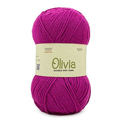 Ganga Acrowools Acrylic Olivia,Double Knit Yarn. Hand Knitting&Crochet Yarn. Oekotex Class 1 Certified. Pack of 2 Balls-100Gms Each. Shade No-Olv012, Maroon