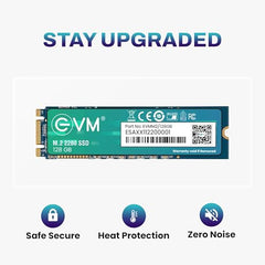 EVM 1TB M.2 SATA SSD 2280 | Internal SSD | Up to 550MB/s Read 370MB/s Write | Laptop Desktop Upgrade Storage | 5 Year Warranty (EVMM2/1TB)