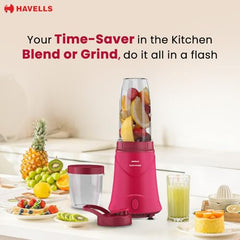Havells Nutri Power Blender 350 W Mixer Grinder| 1 Speed Switch| Air Vent Technology| Stainless Steel Blade| 2Yrs Manufacturer Warranty (Mint Green)