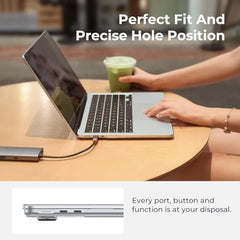 Meyaar Compatible with MacBook Neo Case 13 Inch A3404 with A18 Pro Chip 2026, Transparent Hard Shell Plastic Snap-On Protective Cover (Crystal Clear, for MacBook Neo 13” (A3404))