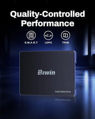 Biwin M100 1TB SATA 3.0 2.5" SSD, 550MB/s Read, Reliable Internal Solid State Drive for Laptop, Desktop & All-in-One PC