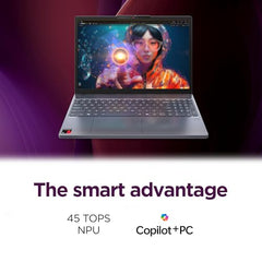 Lenovo IdeaPad Slim 3X - 2025 - Everyday AI Laptop - Copilot+ PC - 15.3" WUXGA Display - 16 GB Memory - 512 GB Storage - Snapdragon® X - Luna Grey