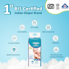 Amazon Brand - Supples Premium Baby Diaper Pants | 84 Baby Diapers | XXL | 15-25 Kg | 42 x 3 Packs | 12 Hrs Absorption | Cushiony Cotton Soft Fabric | Phthalates-Free | Triple Leak Guard