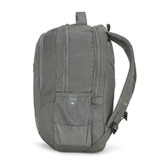 Skybags Porto Spacious 40L Weekender Backpack, 2 Compartments, Black-Blue | Laptop Compatible (Upto 17"), Front & Shoe Compartments, Padded Handles, Travel/ Office Bag, Unisex, 1-Year Global Warranty