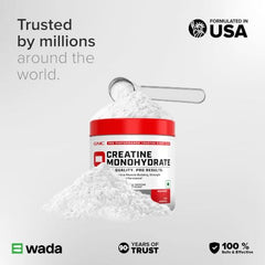 GNC Creatine Monohydrate PRO Performance Powder | 3g, Micronized | 100g | UK's Informed Choice Certified, Unflavoured