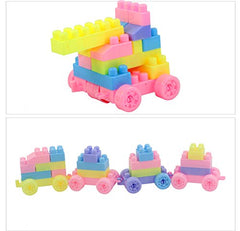 Syga 182 Pcs Toy Building Bricks Educational Game Blocks Kit for 3+ Childern (Transparent Bag)