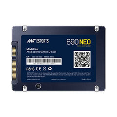 Ant Esports 690 Neo 256GB SATA SSD 2.5 Inch Internal Solid State Drive | SATA III 6Gb/s | Up to 500MB/s Read Speed |Fast Boot & Data Transfer SSD for Laptop/Desktop PC