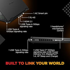HP Omen Smartchoice, Intel Core Ultra 7 255H, 8GB RTX 5060, 24GB DDR5(Upgradeable) 1TB SSD, 2K, 165Hz, 3ms, IPS, 16''/40.6cm, Win11, M365*Office24, Shadow Black, 2.43kg, am0238tx, RGB Gaming Laptop