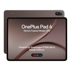 OnePlus, Pad 4, 13.2 inch (33.53 CM), LCD, 12GB RAM, 512GB ROM, WiFi, 8 Speakers, Snapdragon 8 Elite Gen 5, Dune Glow, AI Enabled