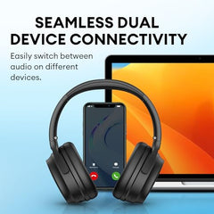 Edifier Wh700Nb Active Noise Cancelling Headphones - 68H Playtime - Ai Call Noise Cancellation - Dual Device Connection - Lightweight & Foldable Design - Fast Charge - Bluetooth 5.3 - Ivory - On Ear