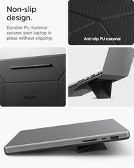 Spigen Slimfold Adhesive Laptop Stand, Foldable&Lightweight Stand Compatible with Laptops, Tablets and More - Black