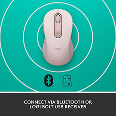 Logitech Signature M650 Wireless Mouse - for Small to Medium Sized Hands, 2-Year Battery, Silent Clicks, Customisable Side Buttons, Bluetooth -Graphite